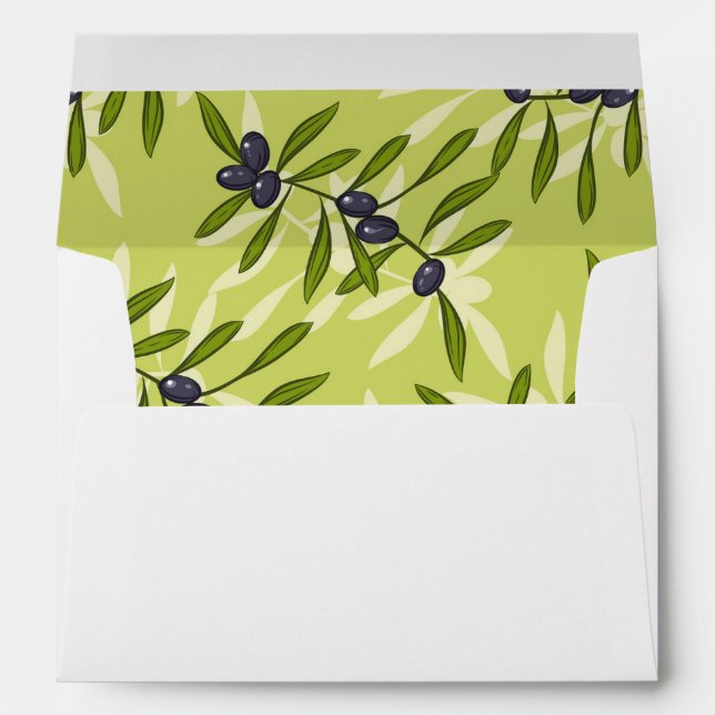 Olive Pattern Envelopes (Back (Bottom))