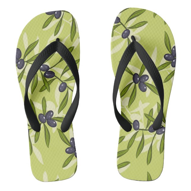 Olive Pattern Jandals (Footbed)
