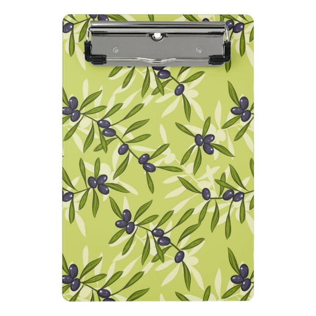 Olive Pattern Mini Clipboard (Front)