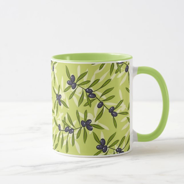 Olive Pattern Mug (Right)