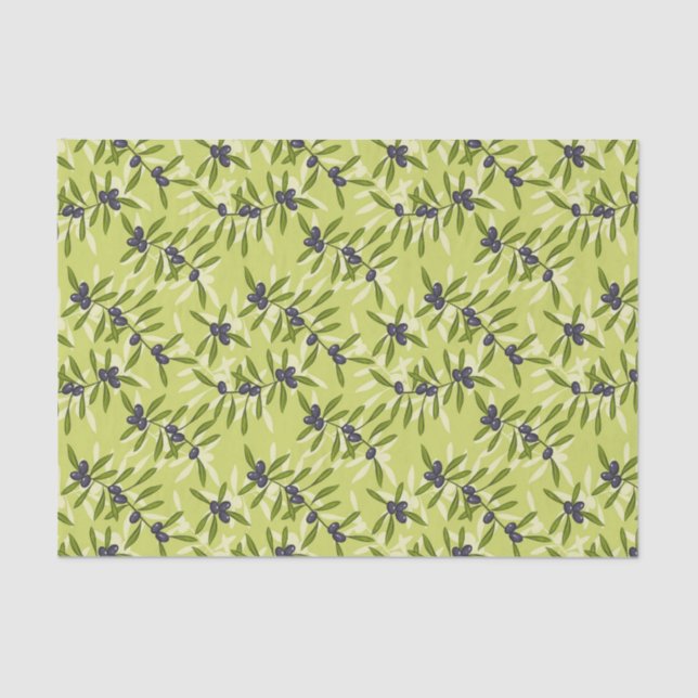 Olive Pattern Tissue Paper (Front)
