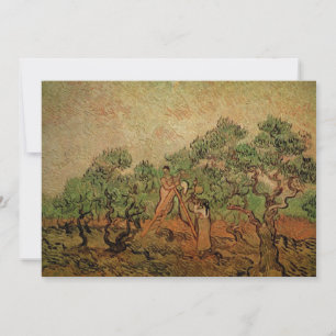 Olive Picking by Vincent van Gogh Invitation