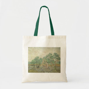 Olive Picking by Vincent van Gogh, Vintage Art Tote Bag