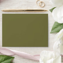 Olive Rococo Envelope Liners