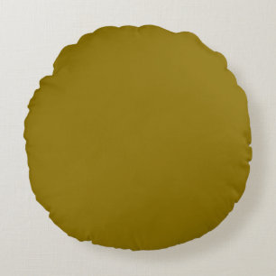 Olive (solid colour) Round Cushion