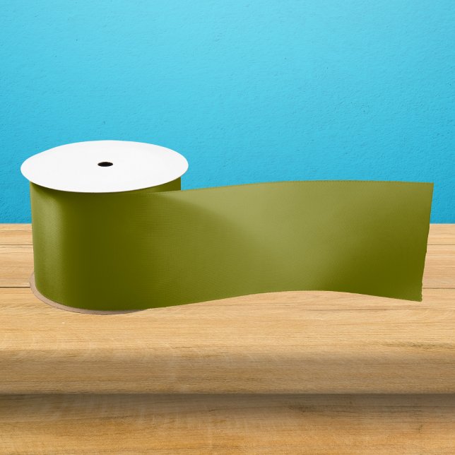Olive Solid Colour Satin Ribbon (Creator Uploaded)