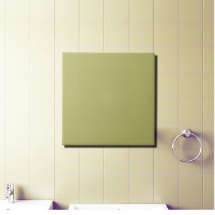 Olive  solid colour  tile