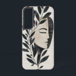 Olive Spirit Face Phone Case<br><div class="desc">A serene face framed by olive branches symbolises inner peace and nature’s connection. A tranquil, spiritual piece for the mindful soul.</div>