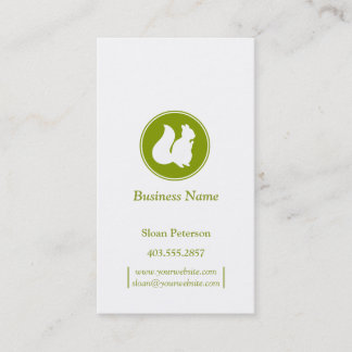 Olive Squirrel Business Card