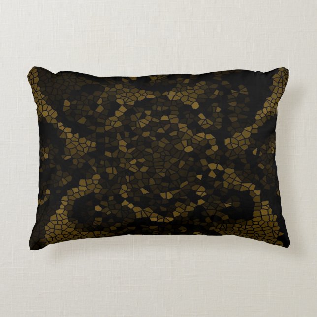 Olive Stained Glass Butterfly Decorative Cushion (Front)