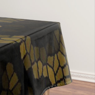 Olive Stained Glass Butterfly Tablecloth