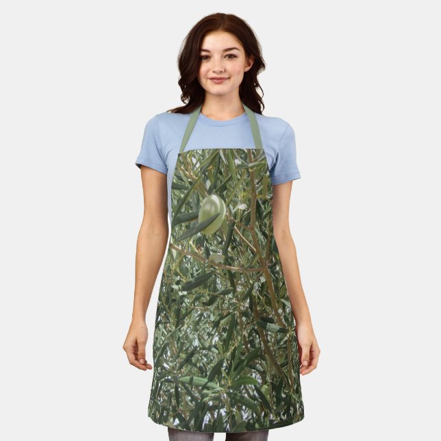 Olive Tree Leaves Apron (Worn)