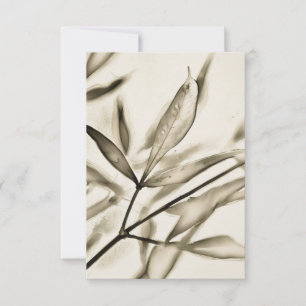 Olive Tree Leaves Art Flat Note Card
