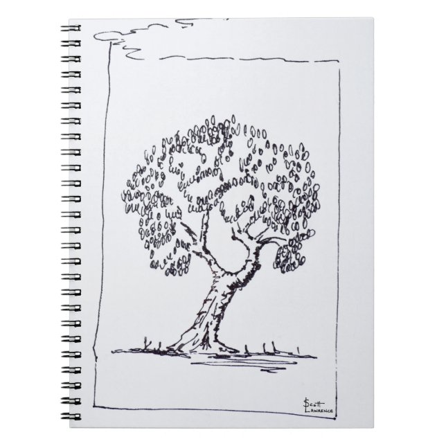 Olive Tree | South of France Spiral Notebook (Front)