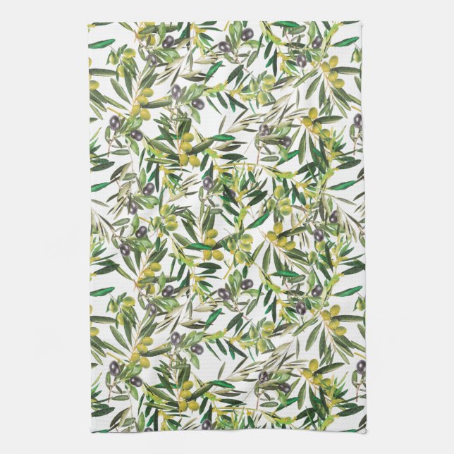 Olive tree tea towel (Vertical)
