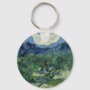 Olive Trees by Van Gogh Key Ring