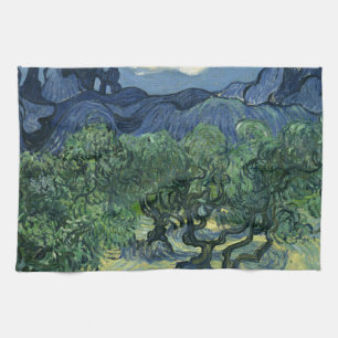 Olive Trees by Van Gogh Tea Towel