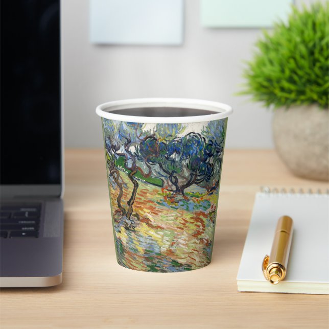 Olive Trees by Vincent Van Gogh   Paper Cups (Insitu)
