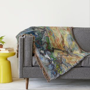 Olive Trees by Vincent Van Gogh   Throw Blanket