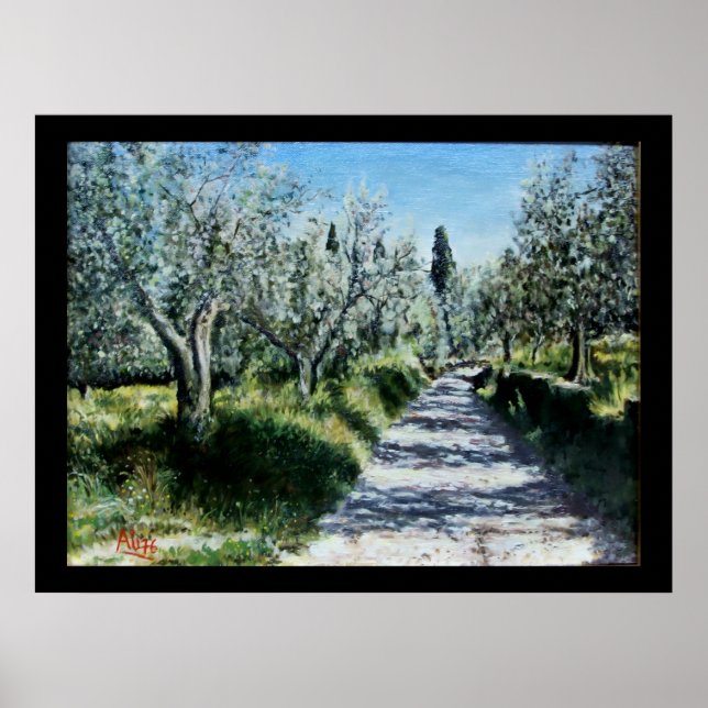 OLIVE TREES IN RIMAGGIO POSTER (Front)