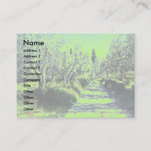 OLIVE TREES IN RIMAGGIO / Tuscany Landscape Business Card