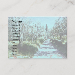 OLIVE TREES IN RIMAGGIO  / Tuscany Landscape Business Card