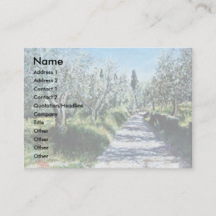 OLIVE TREES IN RIMAGGIO  / Tuscany Landscape Business Card