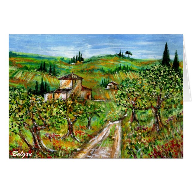 OLIVE TREES IN TUSCANY (Front Horizontal)