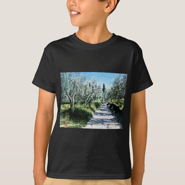 OLIVE TREES IN TUSCANY T-Shirt (Front)