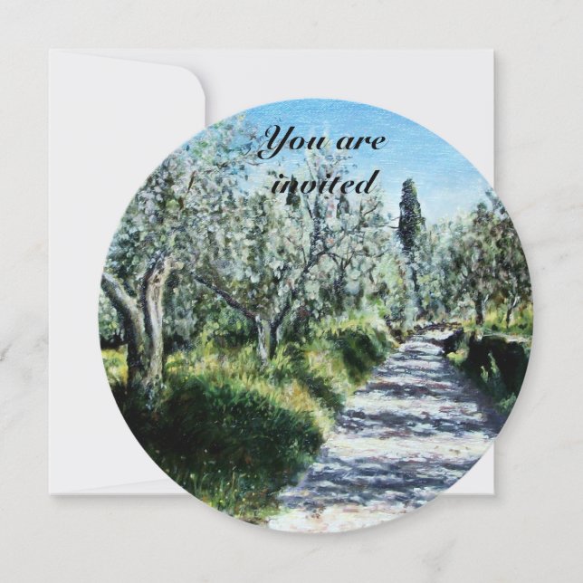 OLIVE TREES INVITATION (Front)