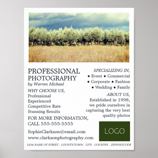 Olive Trees, Photography, Photographer Hire Poster (Front)