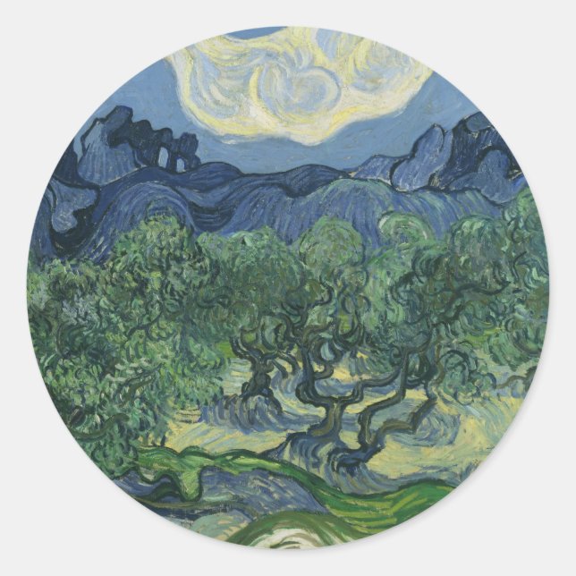 Olive Trees Sticker (Front)