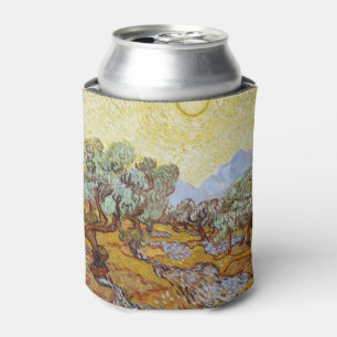 Olive Trees with yellow sky and sun    Can Cooler