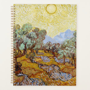 Olive Trees with yellow sky and sun Planner