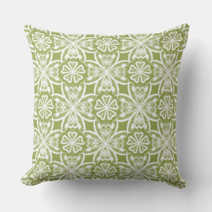Olive white lace retro lace cushion
