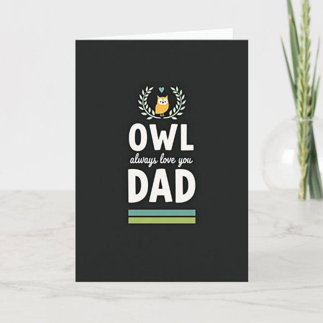 Olive Wreath Fathers Day Card (Front)