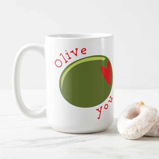 Olive You Coffee Mug (With Donut)