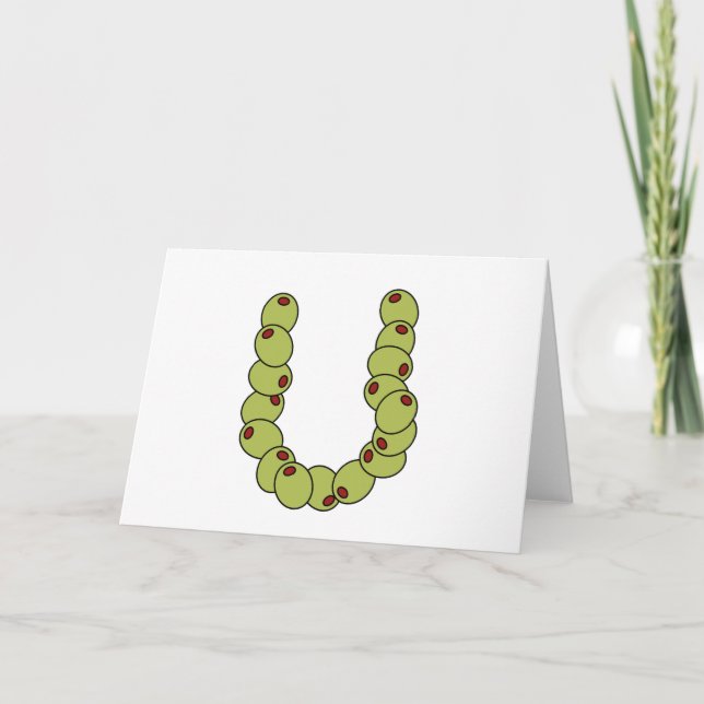 Olive You "I Love You" Note Card (Front)