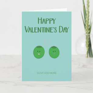 Olive You More Valentine's Day Card