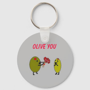 OLIVE YOU - Olives in Love - keychain
