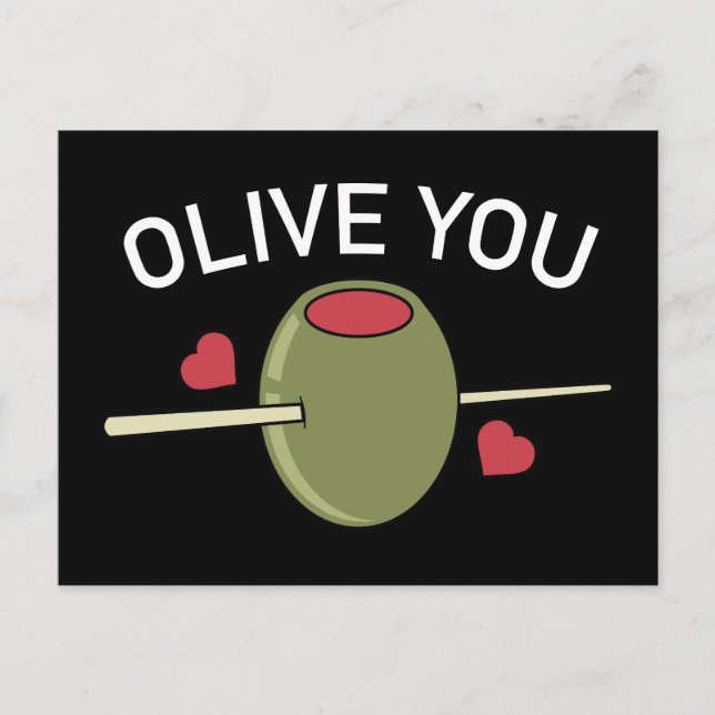 Olive You Postcard (Front)
