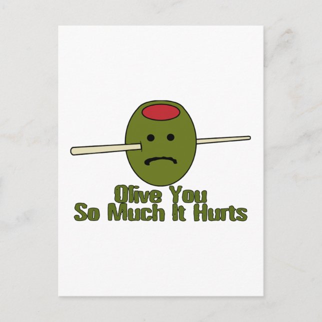 Olive You So Much Postcard (Front)