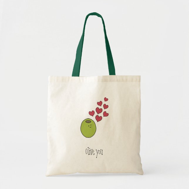 "Olive You" Tote Bag (Front)
