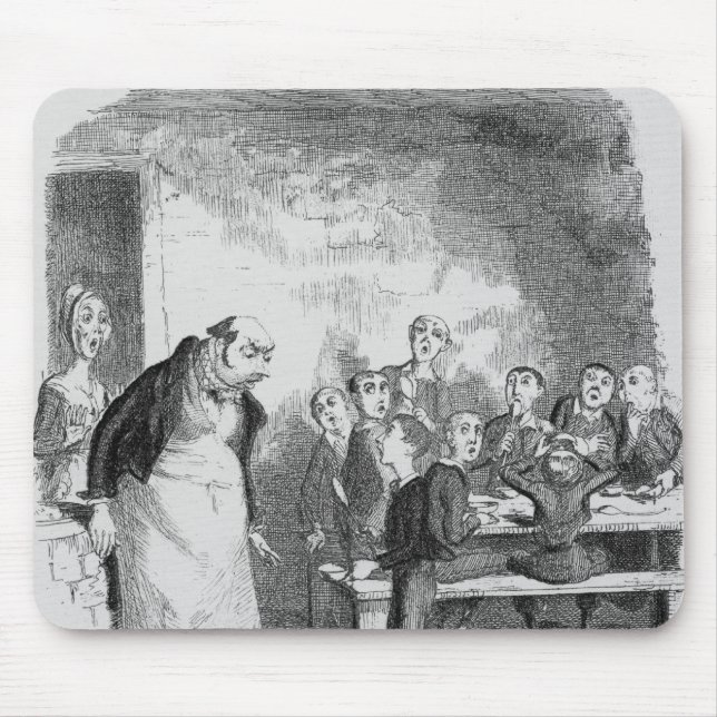 Oliver asking for more mouse pad (Front)