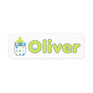 Oliver Baby Bottle labels