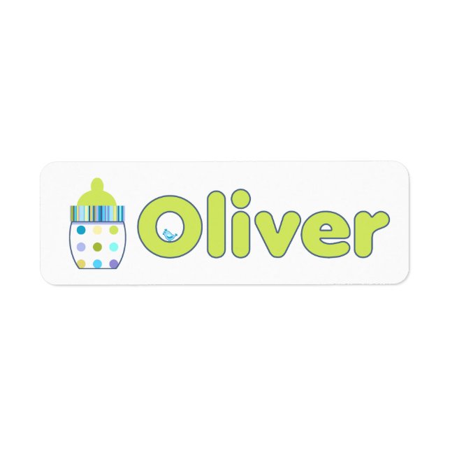 Oliver Baby Bottle labels (Front)