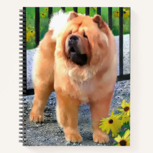 OLIVER Chow Chow 8 1/2x11 spiral notebook