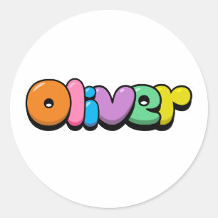 Oliver Classic Round Sticker