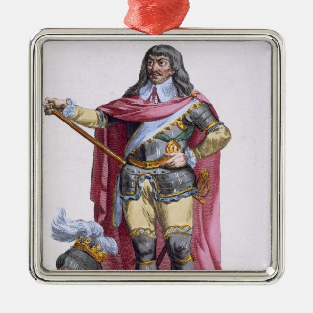 Oliver Cromwell (1599-1658) 1780 (coloured engravi Metal Tree Decoration (Front)