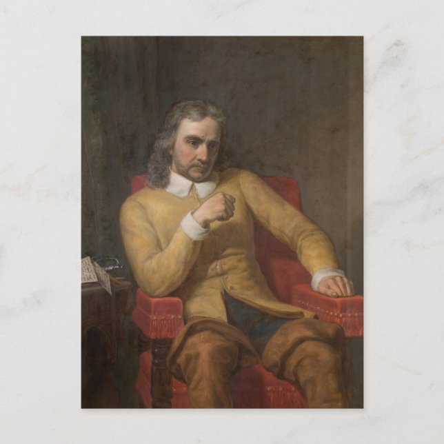 Oliver Cromwell by Charles Lucy Postcard (Front)